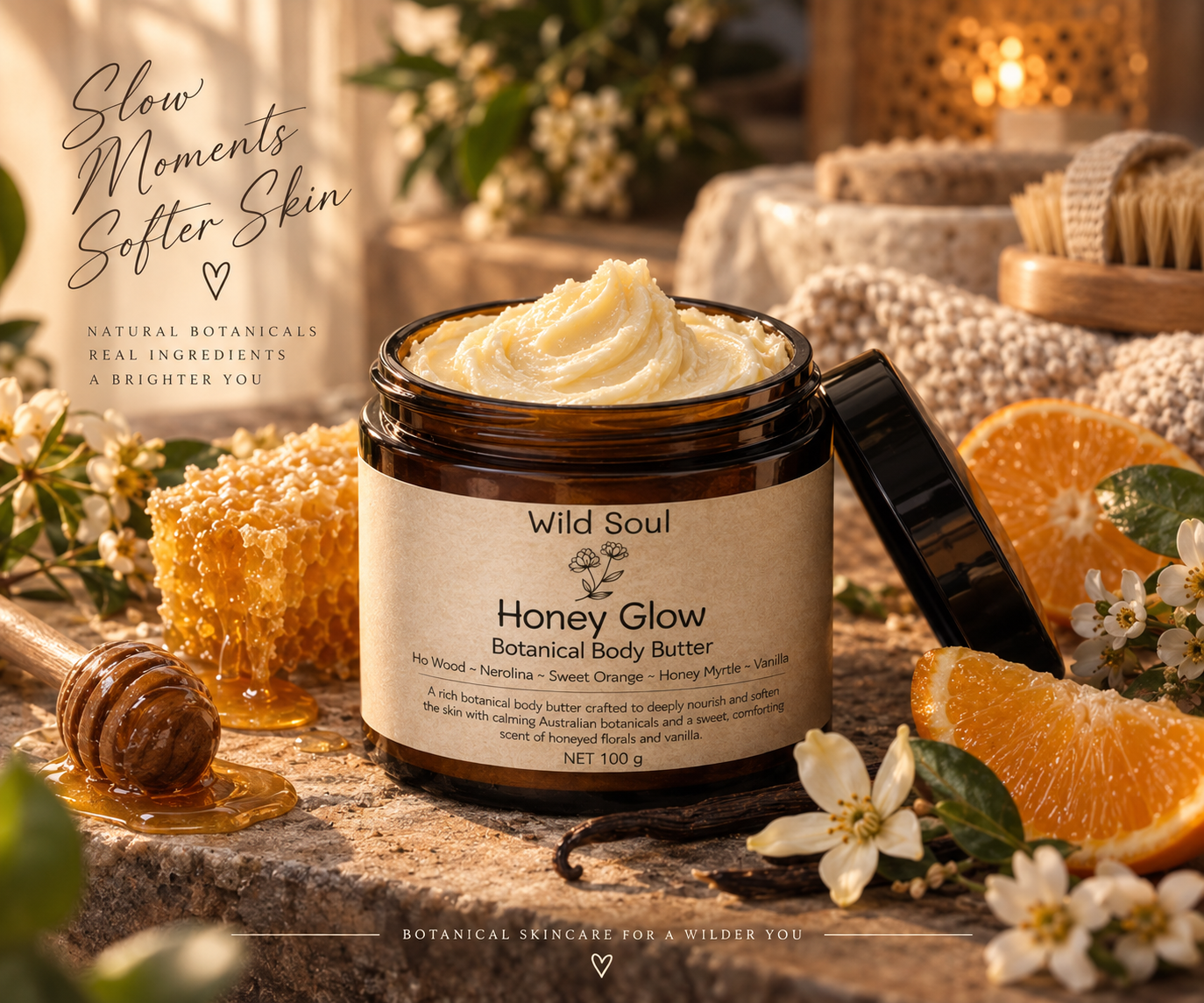 Honey Glow Butter lifestyle image by Wild Soul